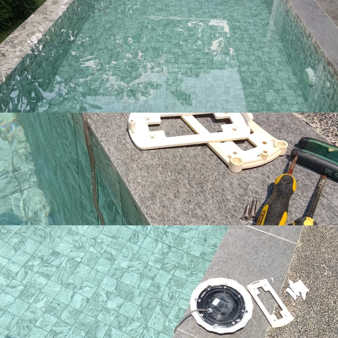Pool component inspection and repair support